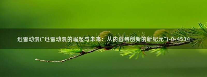 动漫卡通:迅雷动漫(\